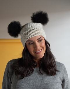 Bear Pom Pom Hat