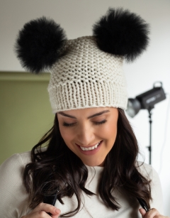 Bear Pom Pom Hat