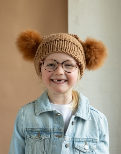 Bear Pom Pom Hat