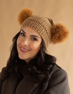 Bear Pom Pom Hat