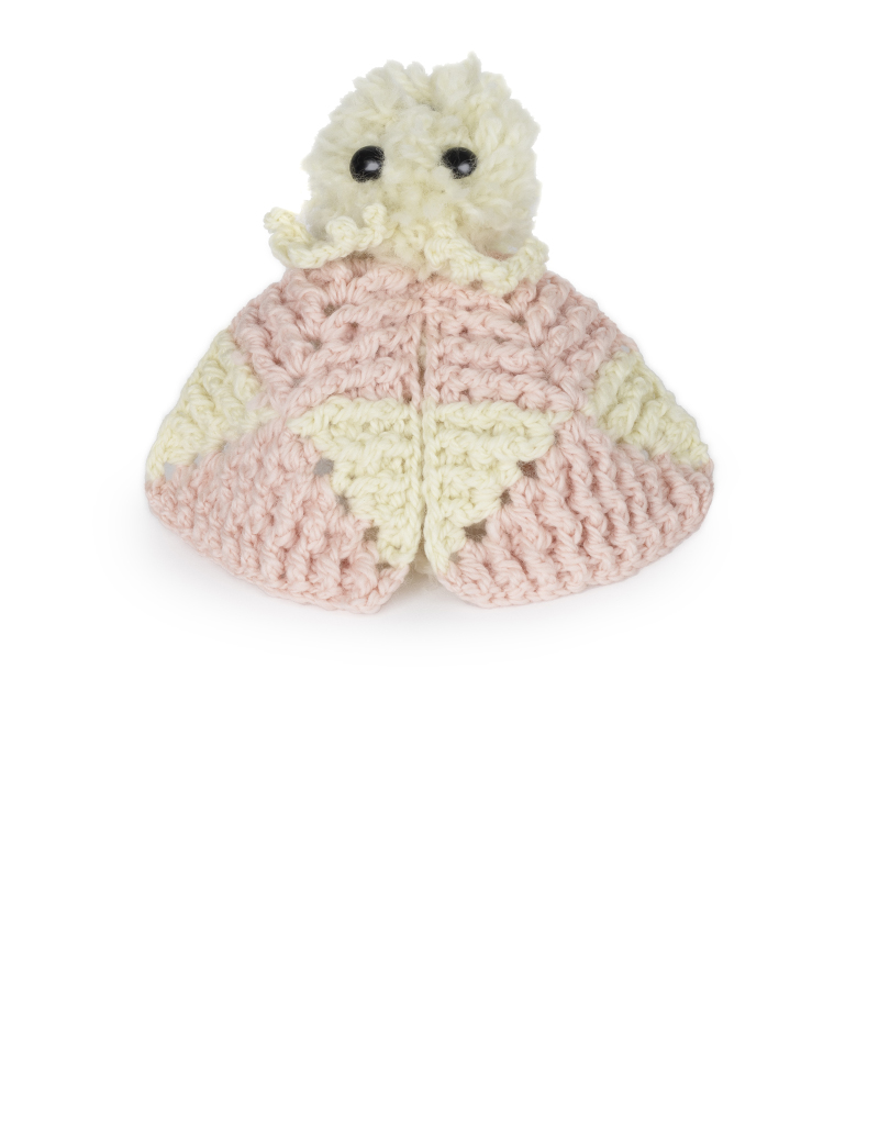 Rosy Maple Moth amigurumi pattern 